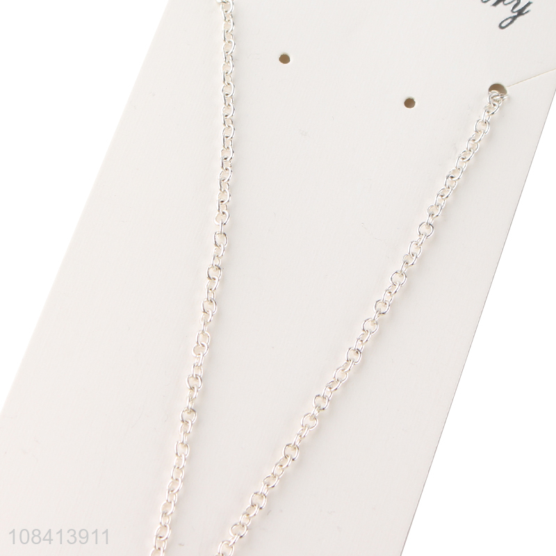 High quality temperament rose necklace for ladies