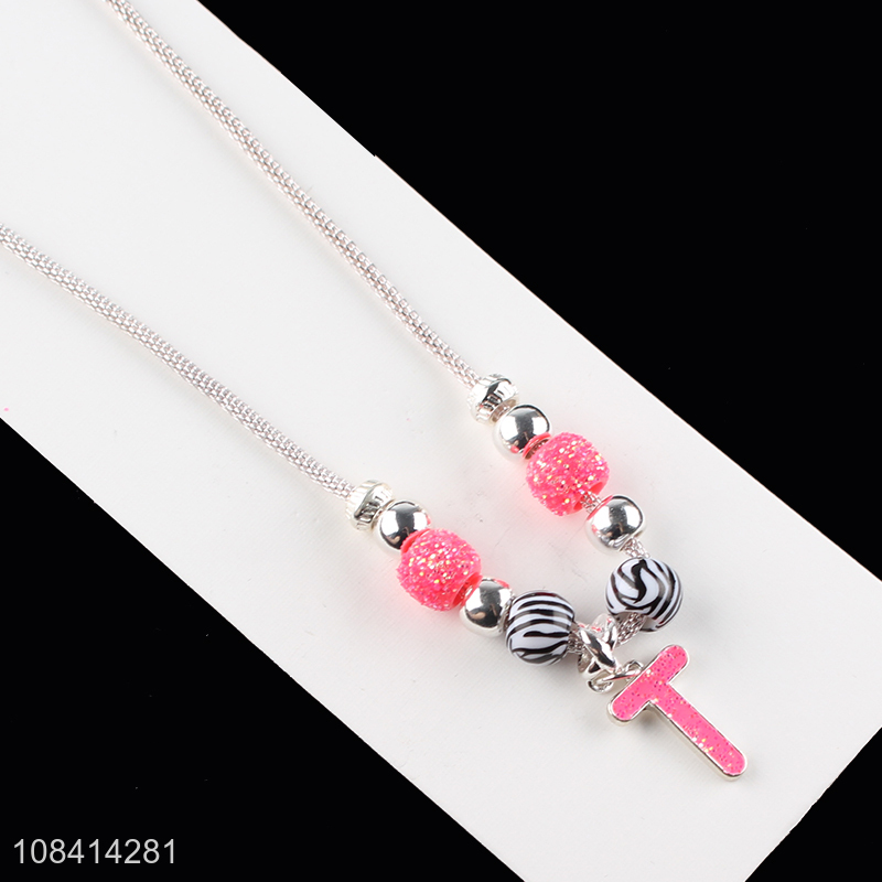 Yiwu supplier cute fashion necklace girls jewelry for sale