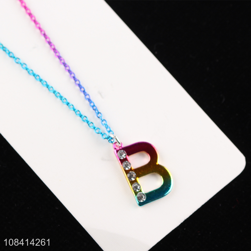 Hot products colorful chain jewelry necklace for girls