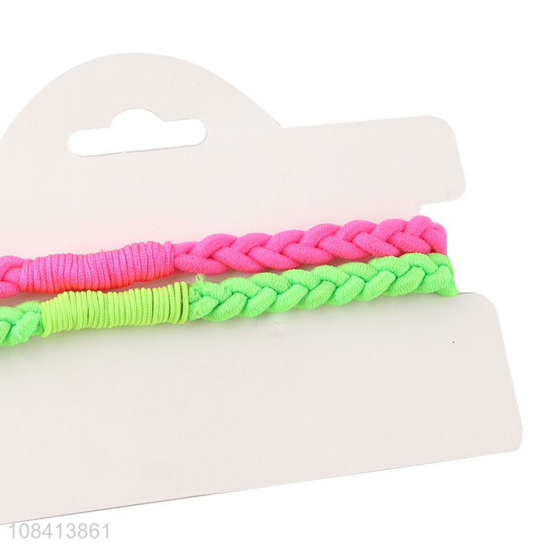 New design braided twist wristband fashion bracelet