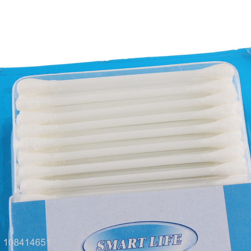 New arrival 350 pieces plastic stick cotton swabs cruelty-free ear sticks