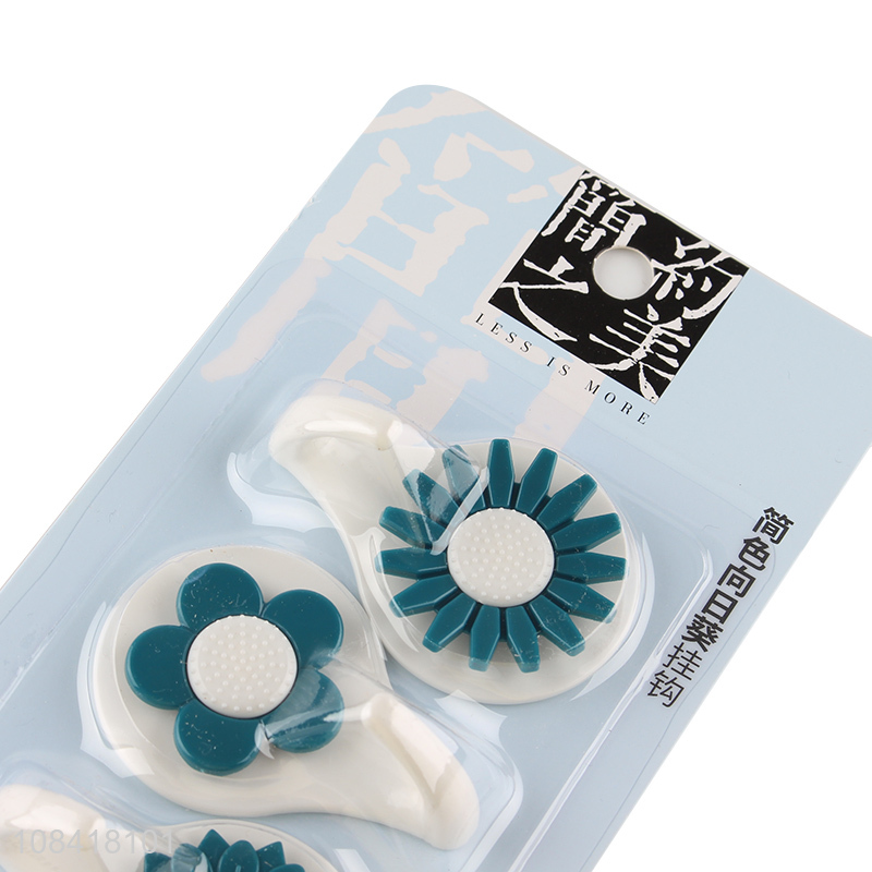 Factory price plastic sticky hooks creative sunflower hooks