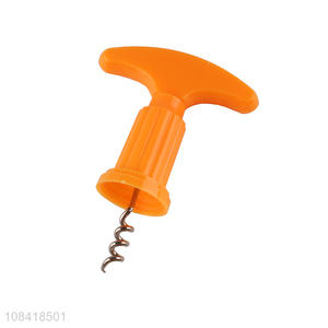 Best selling red wine bottle opener corkscrew with plastic handle