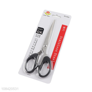 Online wholesale black stainless steel office <em>scissors</em> for <em>stationery</em>