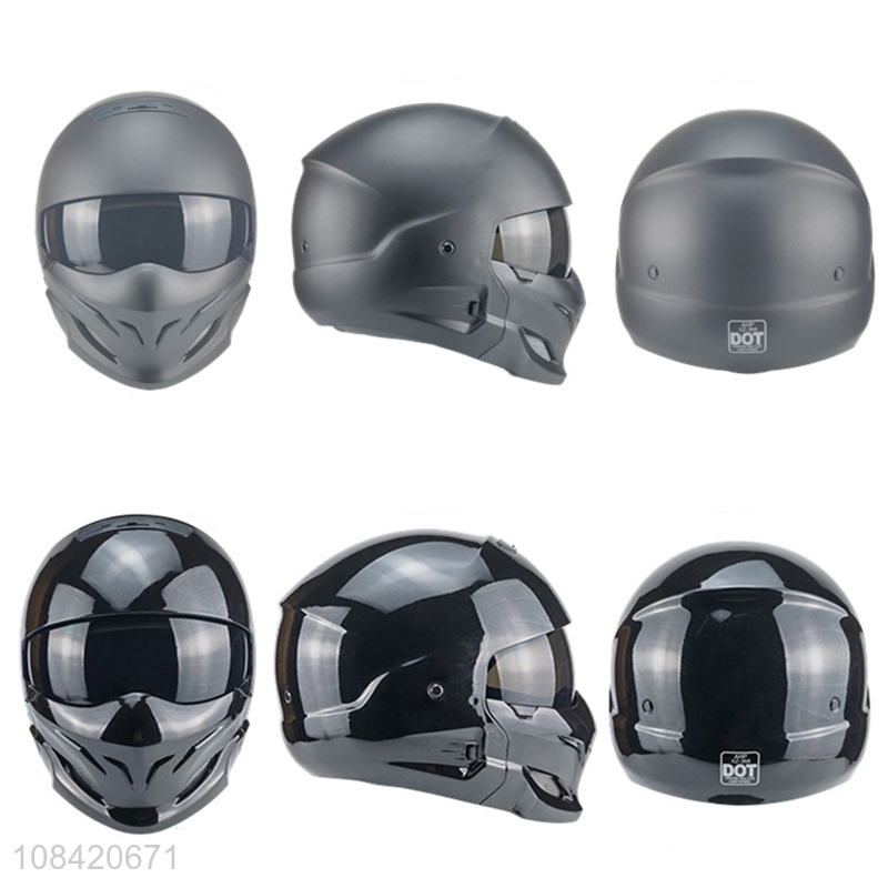 Wholesale vintage full face motorcycle helmet black scorpion helmet