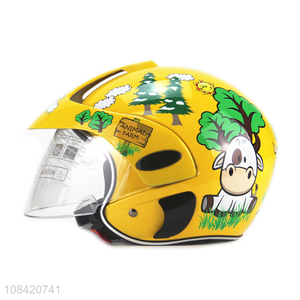 Hot sale cartoon design half helmet motorcycle helmet for children