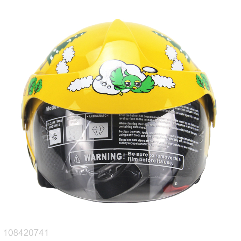 Hot sale cartoon design half helmet motorcycle helmet for children