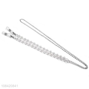 Low price wholesale elegant pearl glasses chain for ladies