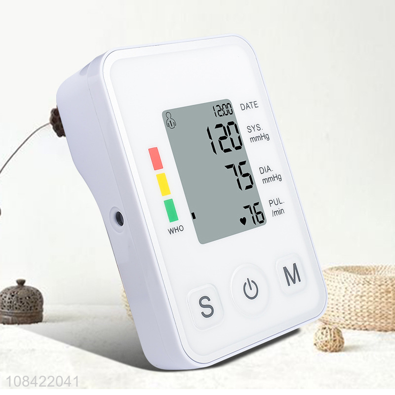 Factory supply household automatic arm blood pressure monitor sphymomanometer with voice