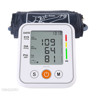 China OEM voice broadcast automatic upper arm blood pressure monitor for old people