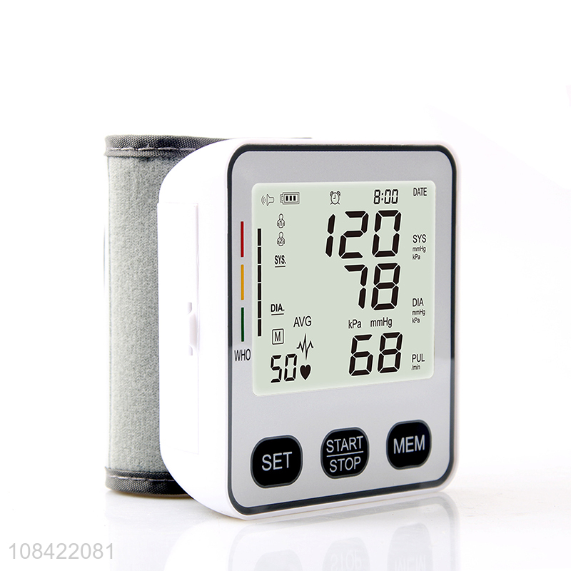 Popular design voice broadcast automatic wrist digital blood pressure monitor