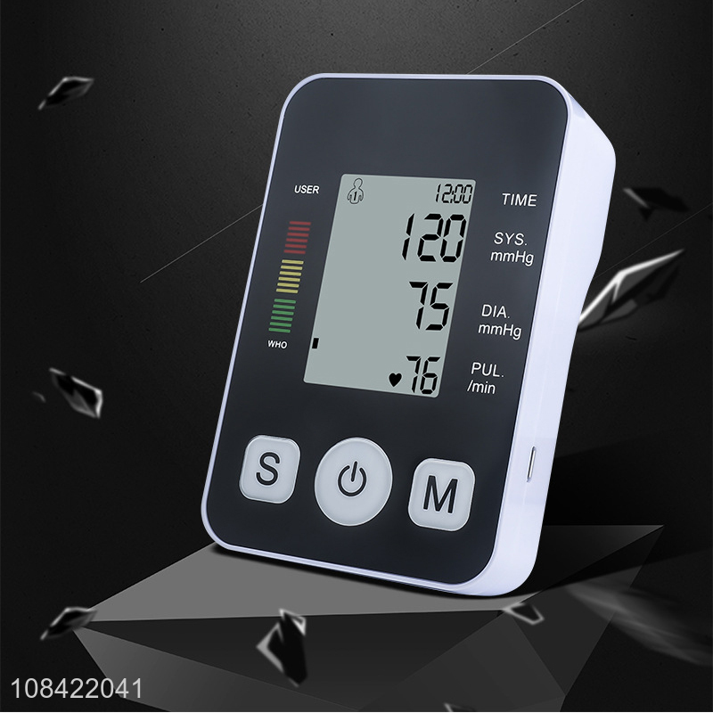 Factory supply household automatic arm blood pressure monitor sphymomanometer with voice