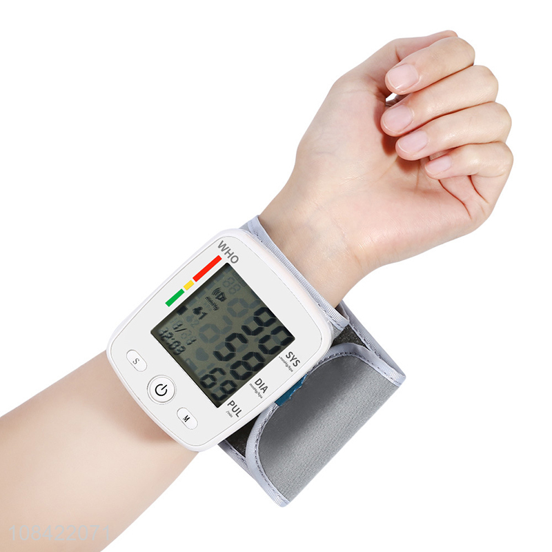 China imports high accuracy voice broadcast automatic wrist blood pressure monitor