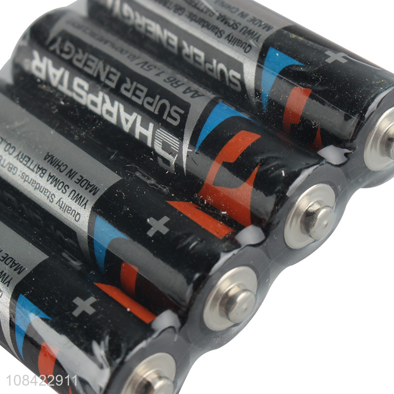 Custom log heavy duty R6 1.5V AA zinc manganese dry battery