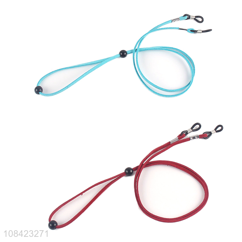 China OEM ODM ultra fiber leather glasses cord eyeglass rope for women