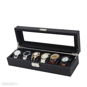 china wholesale PU watch storage <em>box</em> <em>jewelry</em> <em>box</em>