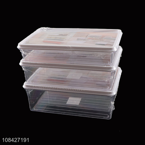 Top selling plastic space saving food storage box wholesale