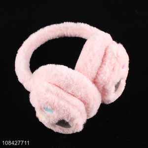 Yiwu direct sale pink plush earmuffs girls warm earmuffs