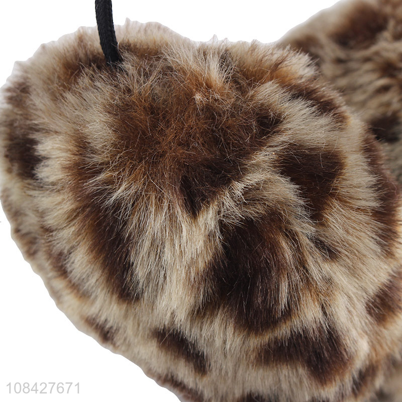 Wholesale price fashionable leopard-print thermal earmuffs