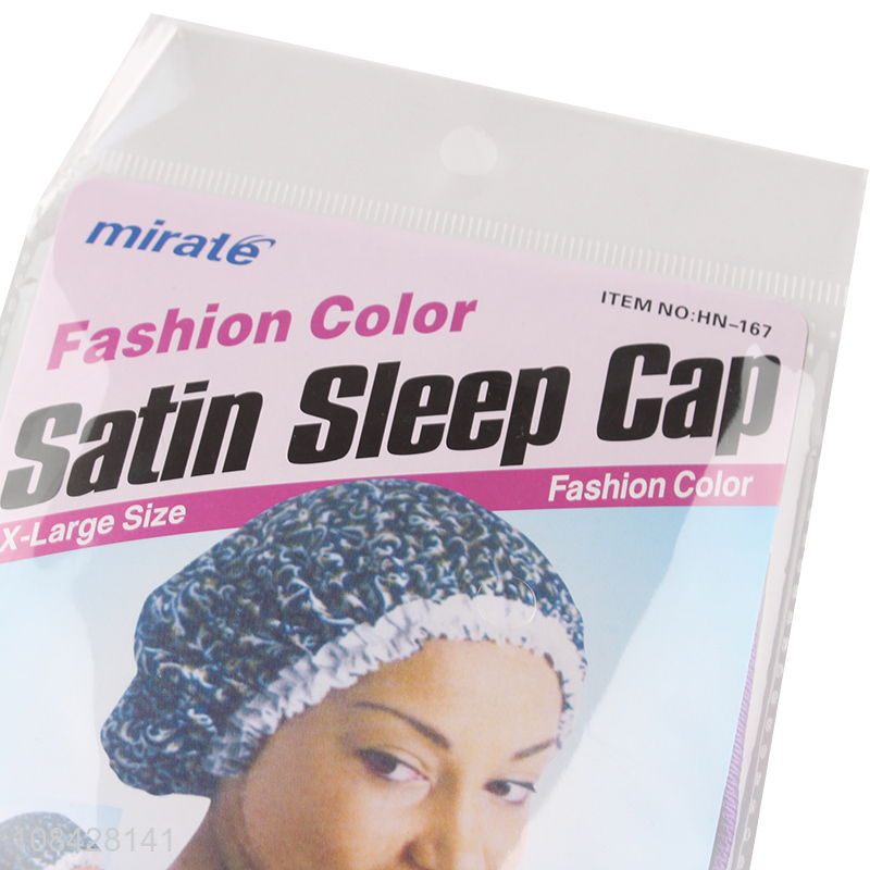 Best selling fashion color stain sleep cap for women