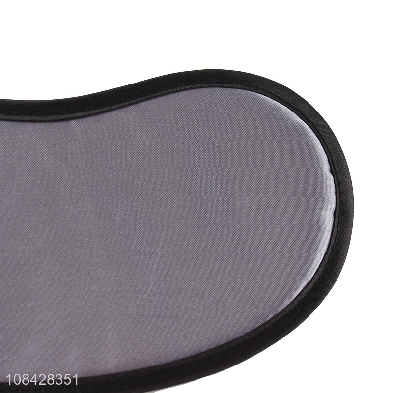 Yiwu wholesale simple plain satin eye mask for unisex