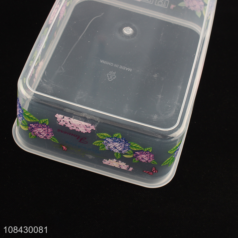 High quality plastic food storage container refrigerator food crisper set