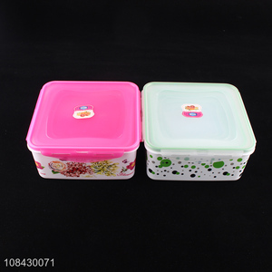 Wholesale microwaveable bpa free plastic food containers for refrigerator
