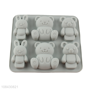 Wholesale cartoon animal shape silicone molds for candy chocolate jelly