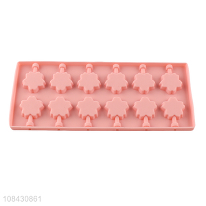 Factory supply non-stick silicone hard candy molds chocolate lollipop molds