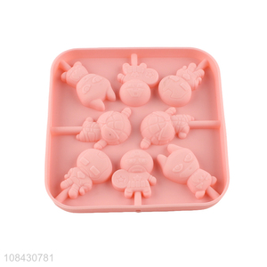 Popular product 100% silicone candy molds silicone lollipop mold tray