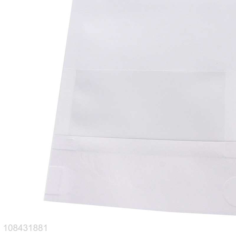 Factory wholesale food kraft paper window ziplock bags