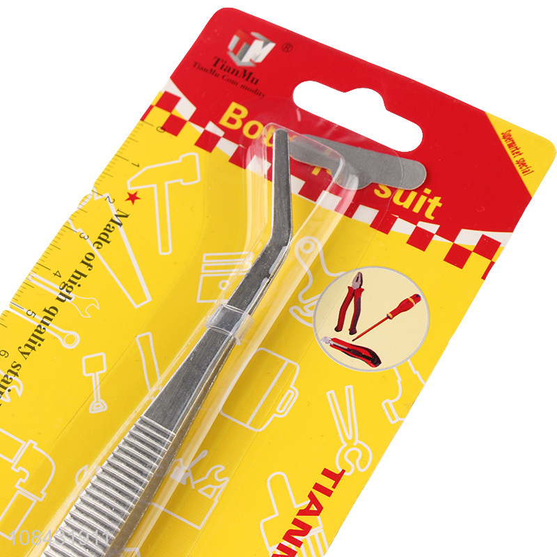 Wholesale price elbow tweezers stainless steel tools