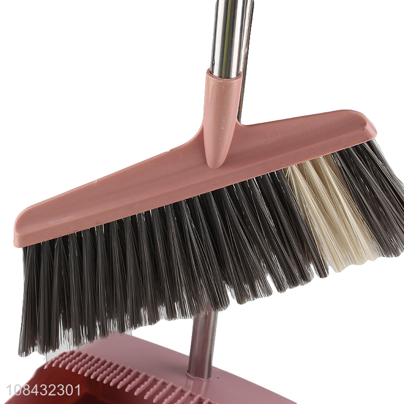 Factory wholesale plastic brooms home brooms dustpans set