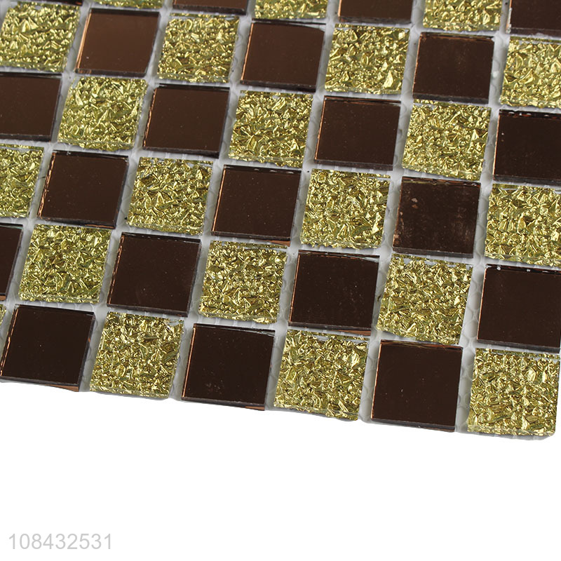 China imports 3d wall decor glass mosaic wall tile background wall sticker
