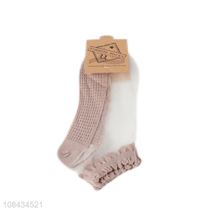 Online wholesale summer comfortable girls ankle socks short socks