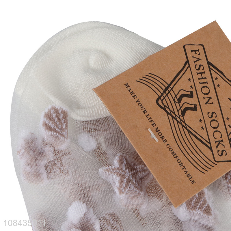 Factory wholesale summer breathable short socks for girls kids