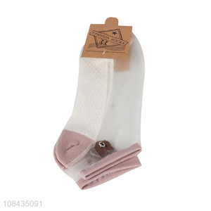 Hot selling simple short socks girls summer ankle socks