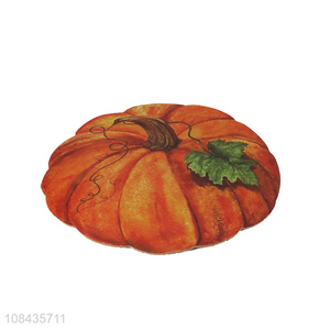 Hot selling Halloween decoration pumpkin placemat cork heat insulated pad