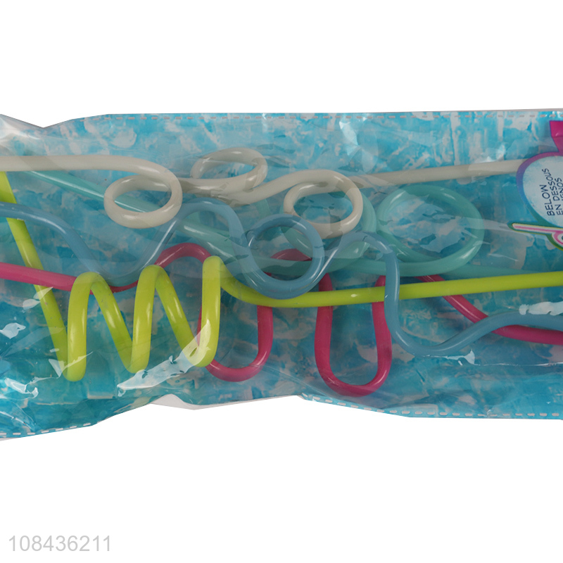 Good selling colourful 5pieces juice straw for daily use