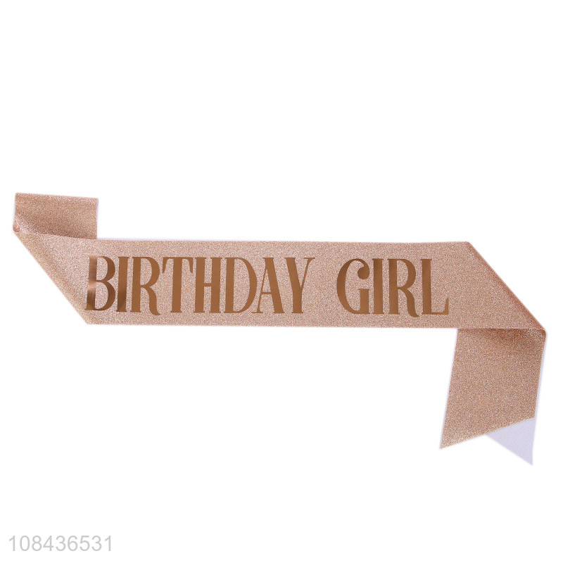 Factory Wholesale Birthday Girl Sash Party Sashes for Women