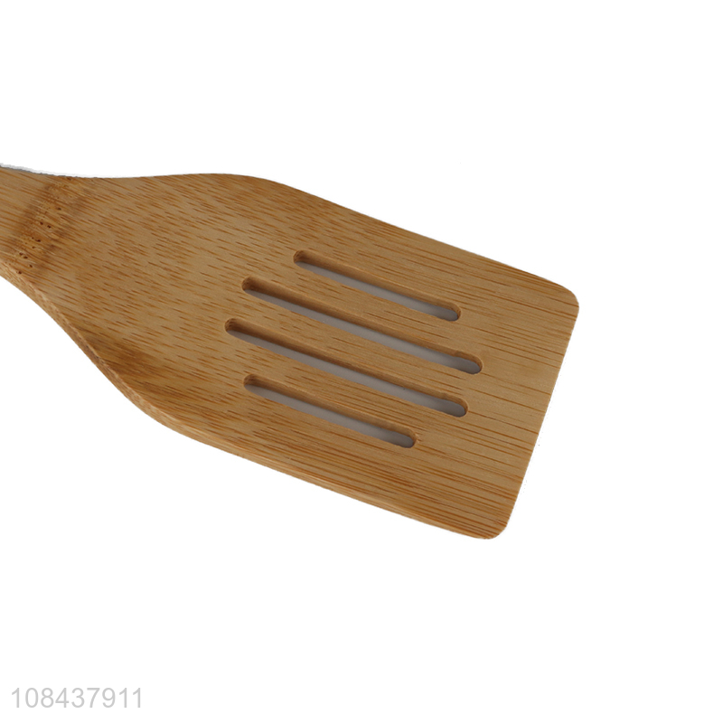 Popular products bamboo cooking tools slotted spatula