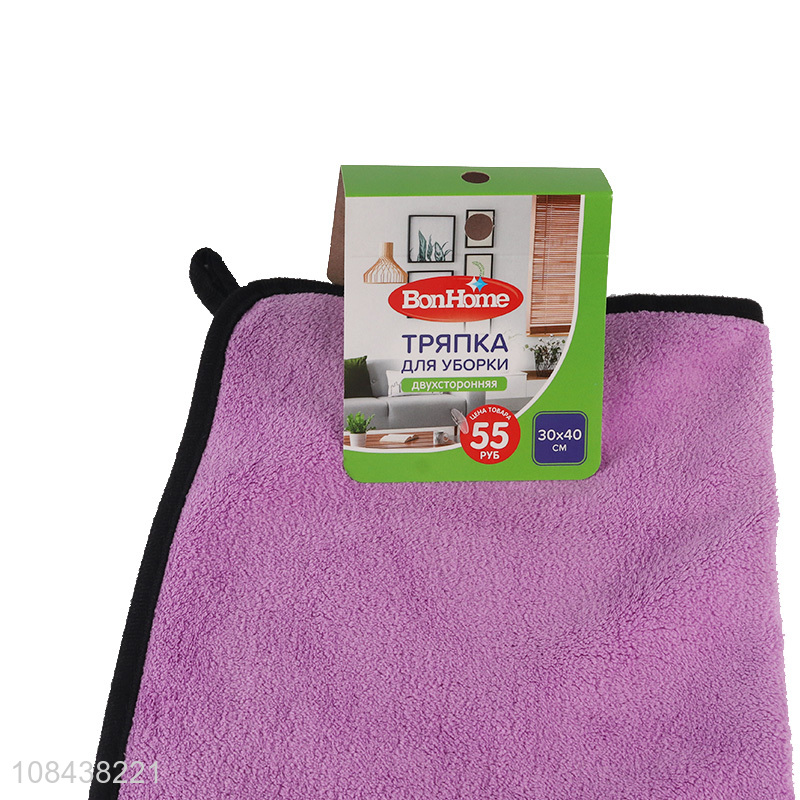 Wholesale highly absorbent microfiber cleaning cloths for counter, furniture & window