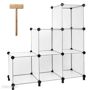 Hot selling DIY cube storage organizer cube closet plastic storage shelf shoe rack