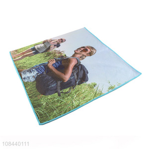 Wholesale digital printing quick-drying sand free microfiber beach towel for travel