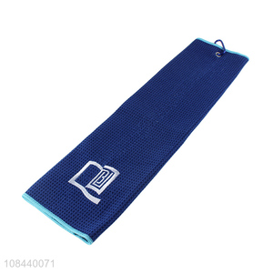 Hot selling embroidered waffle towel quick-drying super absorbent sports towel