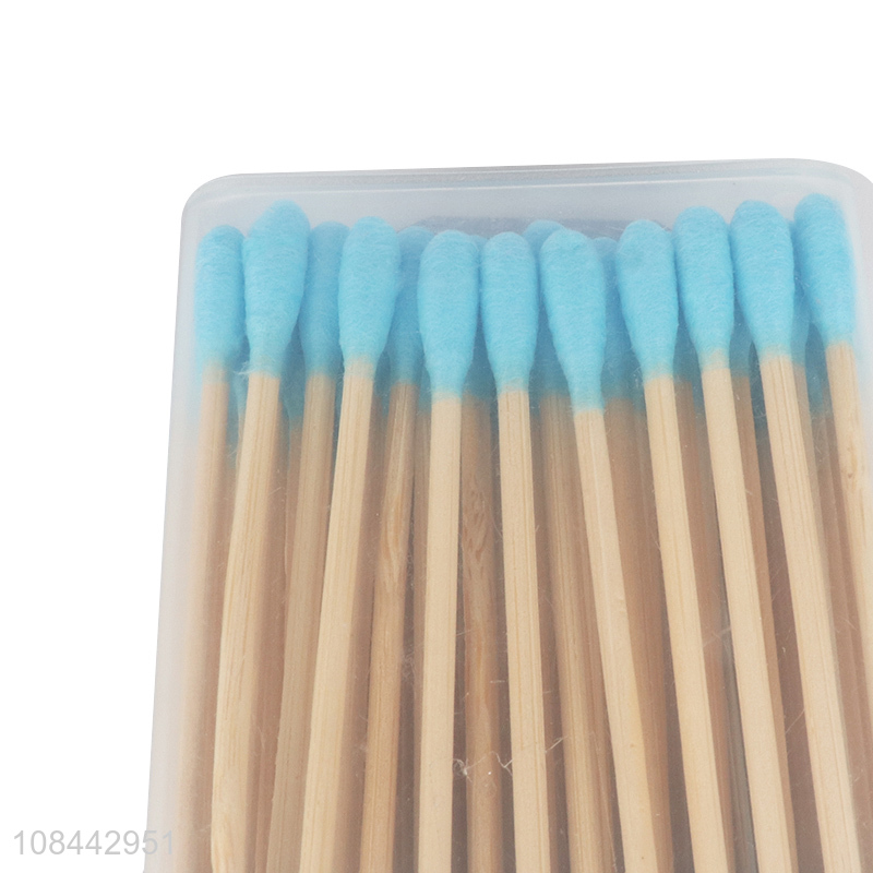 New arrival 100pcs multi-use natural wooden stick cotton swabs cotton buds