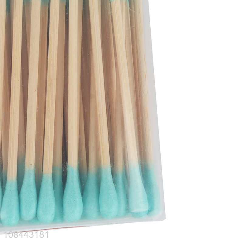 OEM ODM 200pcs biodegradable cotton buds disposable cotton swabds for ears