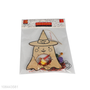 China wholesale wood chip hangings kids DIY <em>watercolor</em> sign