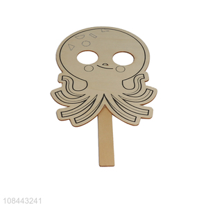 New arrival wooden octopus mask for festival party