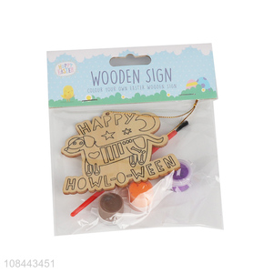 Factory wholesale cartoon <em>halloween</em> hangings DIY coloring sign